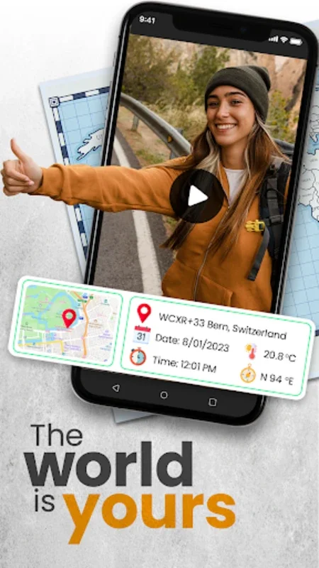 GPS maps timestamp camera app for Android - Enrich Your Photos