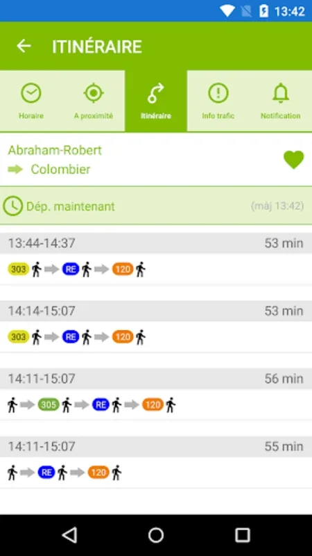 transN for Android: Real-Time Transit Updates