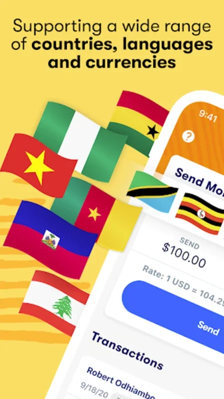 Sendwave for Android - Secure International Money Transfers