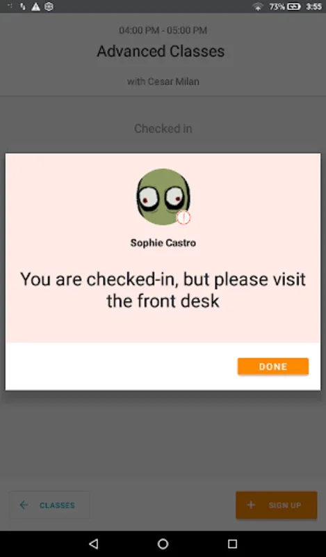 CheckIn for Android - Streamline Your Class - Based Business Sign - Ins