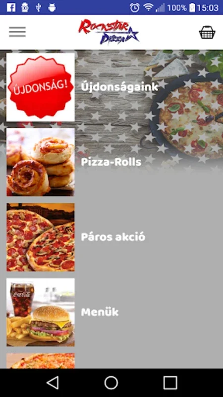 Rockstar Pizza Eger for Android - Effortless Pizza Ordering