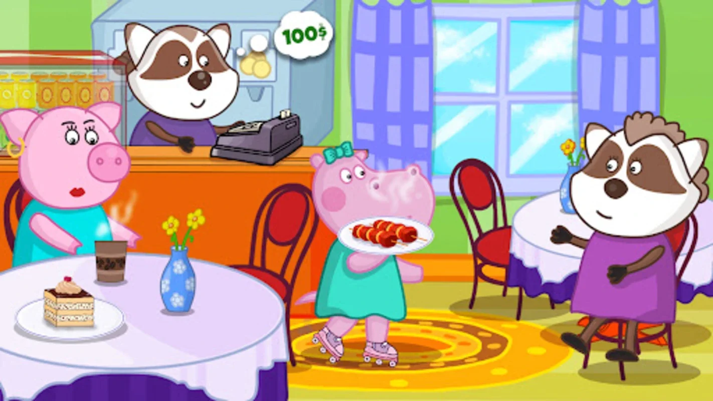 Kids Cafe with Hippo for Android - A Fun Educational Experience