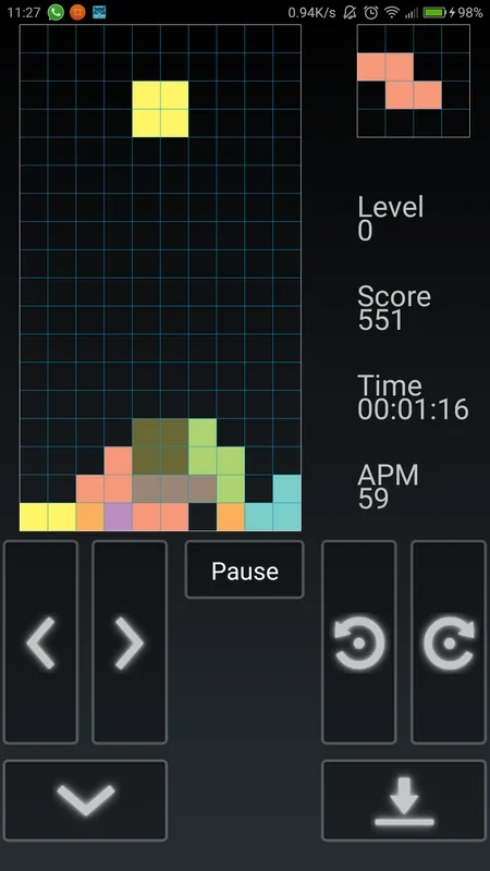 Tetris Pro for Android - Engaging Tetris Experience