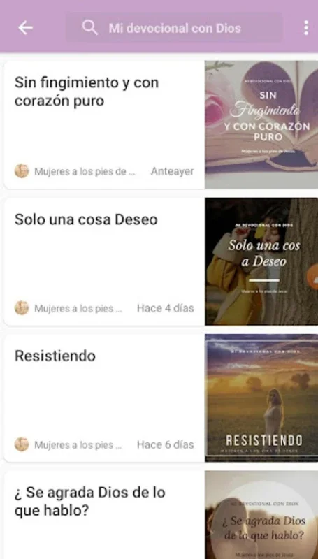 Mujeres a los pies de Jesús for Android - Empowering Christian Women