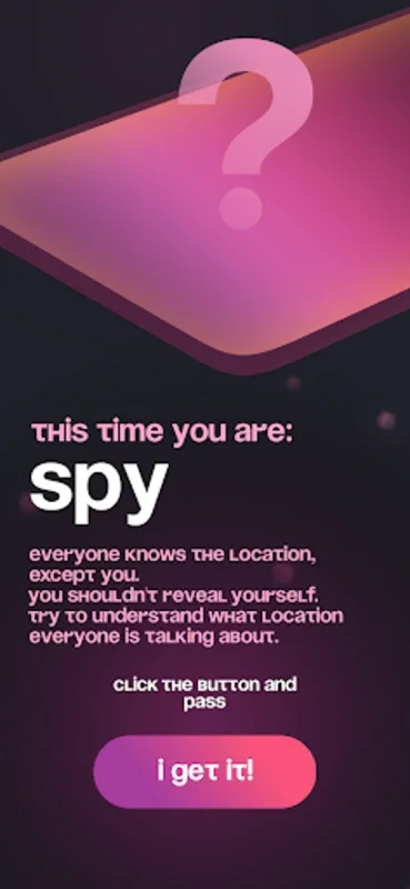 Spy for Android - A Strategic and Ad - Free Group Game