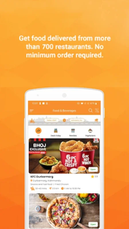 Bhoj for Android: Food Delivery & Dining Deals in Nepal