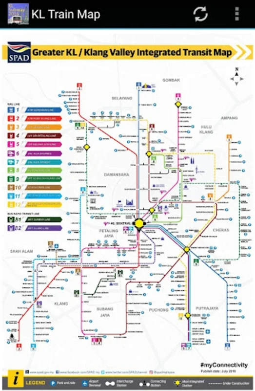 Kuala Lumpur (KL) MRT Map 2023 for Android - Seamless Navigation