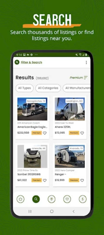 RV Trader for Android - Find Your Ideal RV Easily