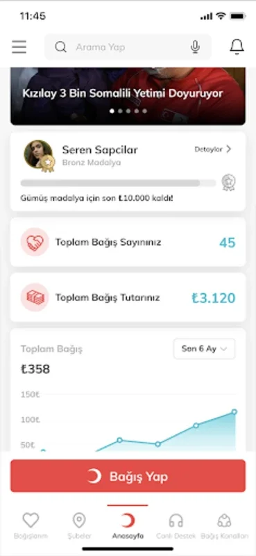 Türk Kızılay Mobil for Android - Secure Red Crescent Donations