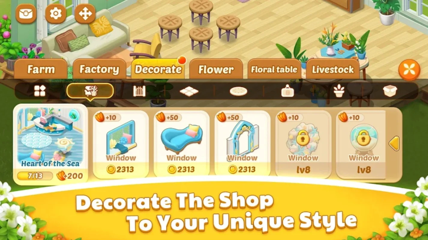 Flower Isle for Android - A Thriving Flower Business