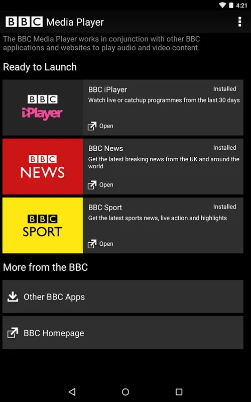 BBC Media Player for Android - Seamless Entertainment