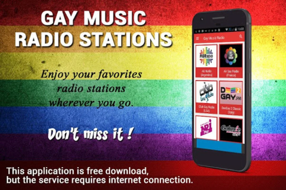 Gay Music Radio for Android - Diverse Music Experience