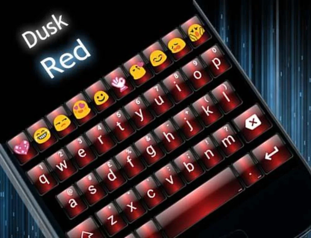 Theme Dusk Red for Emoji Keyboard on Android