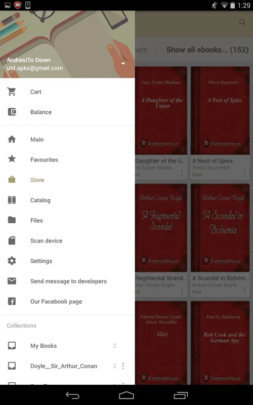 eReader Prestigio for Android: Read Books and PDFs