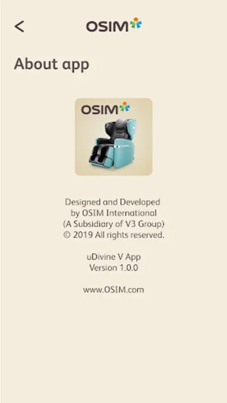 OSIM uDivine V for Android: Customizable Massages