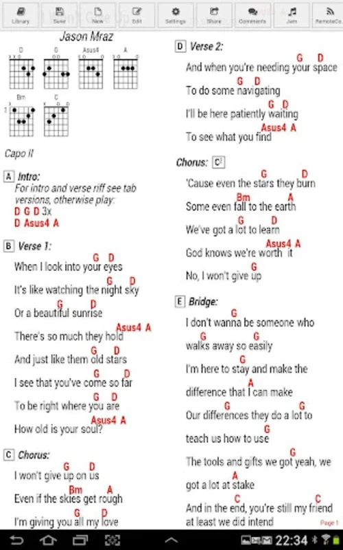 GuitarTapp ChordPro for Android - Enhance Your Chords