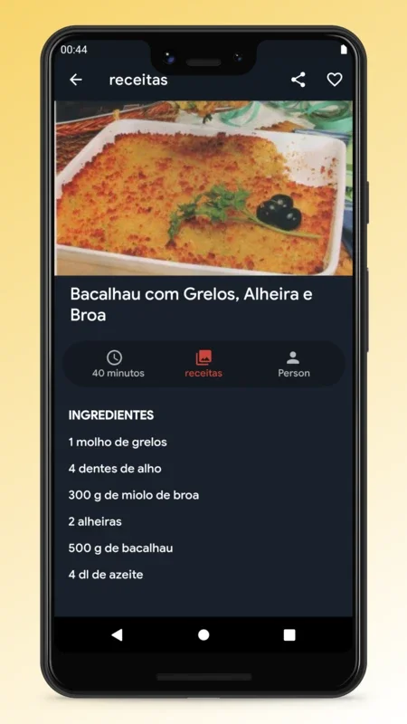 Receitas de Cozinha Portuguesa for Android: Diverse Portuguese Recipes