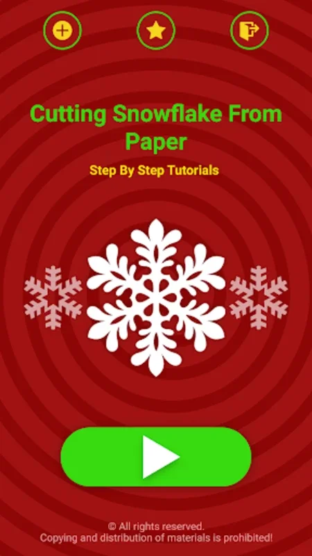 Cutting Snowflake From Paper for Android - Create Festive Snowflakes