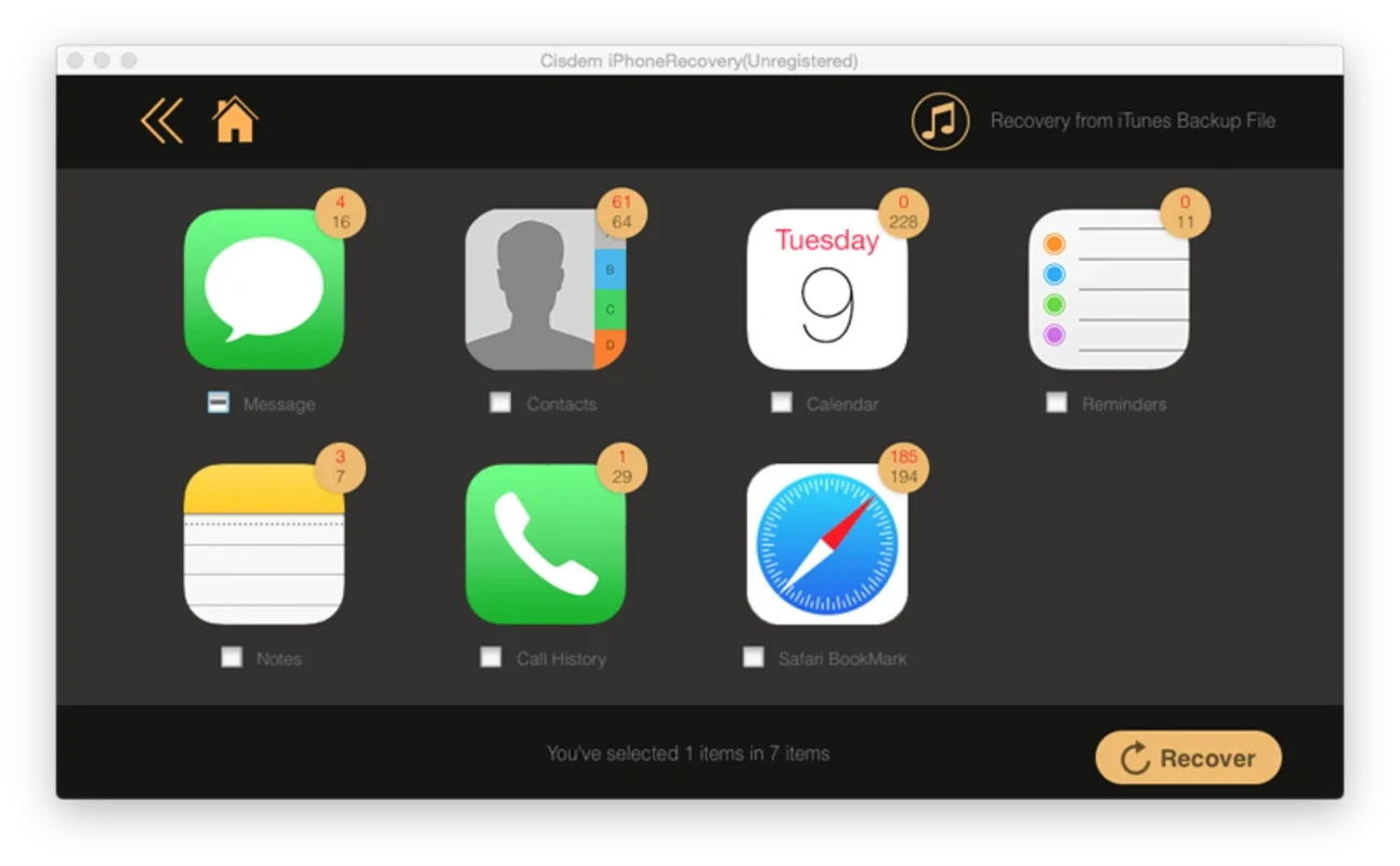 Cisdem iPhoneRecovery for Mac - Recover Lost Files Easily