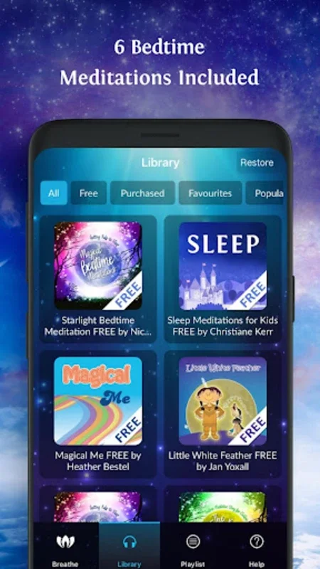 Children's Sleep Meditations for Android - Relax and Sleep Easily