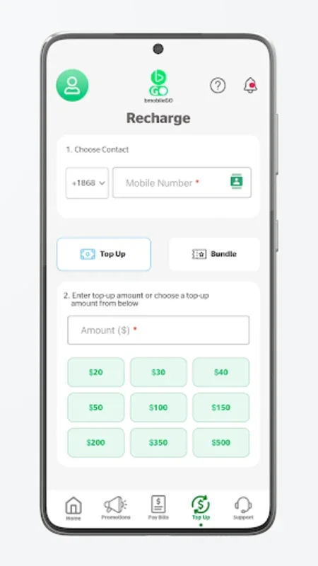 bmobileGo for Android - Streamlined Account Management