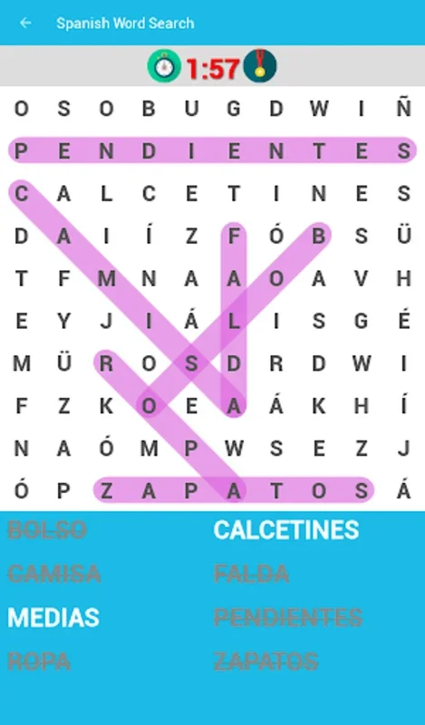 Spanish Word Search Game for Android - Boost Your Vocab