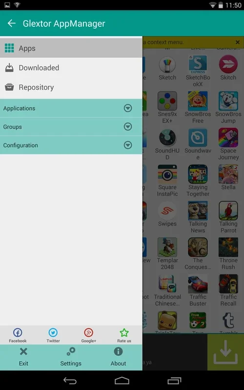 Glextor AppManager for Android - Organize and Backup Apps