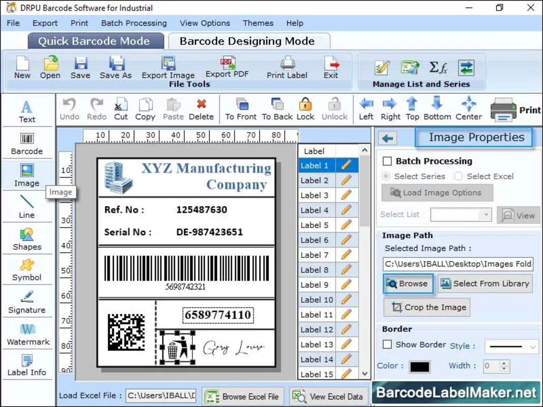 Industrial Barcode Label Maker for Windows: Efficient Warehousing Solution