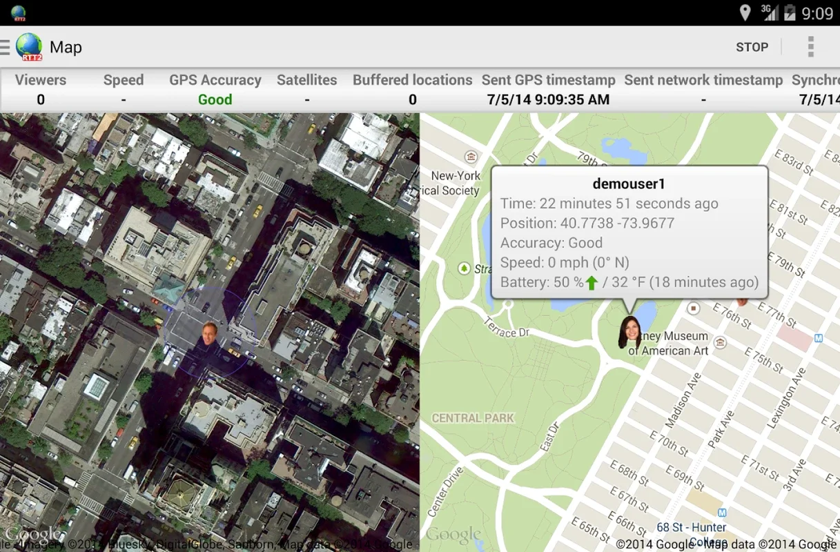 Real-Time GPS Tracker 2 - RTT2 for Android - Download the APK