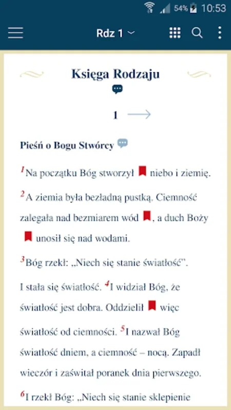 Pismo Święte z komentarzem for Android - Modern Bible App