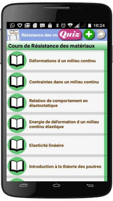 Cours de Résistance des matéri for Android - Master Material Strength