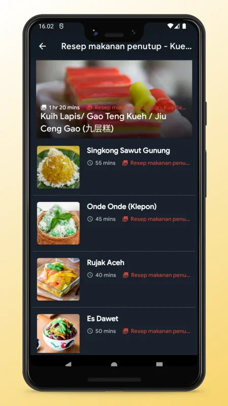 Indonesian Food Recipes App for Android - Culinary Delights