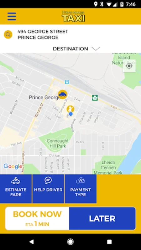 Prince George Taxi for Android - Seamless Ride Booking