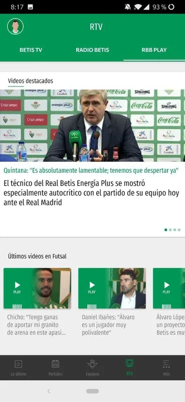 Real Betis Balompié for Android - Stay Connected to Sevilla FC