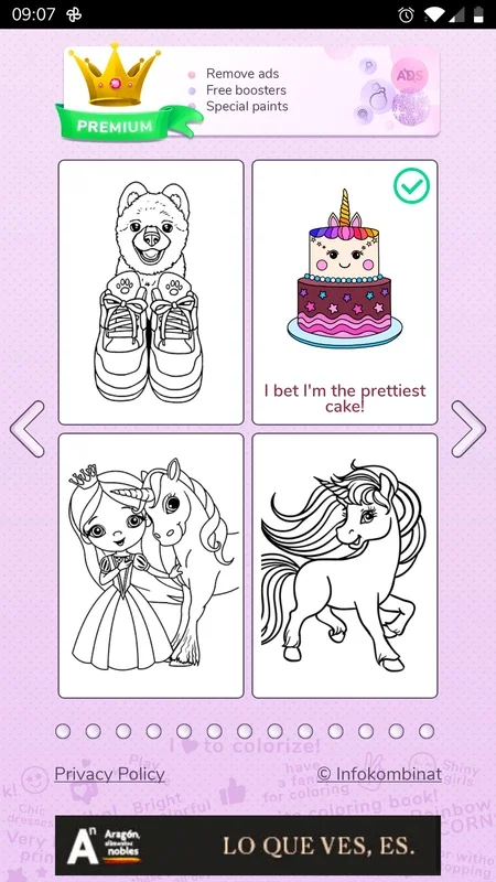 Girls Coloring Book for Android - Fun Coloring Experience