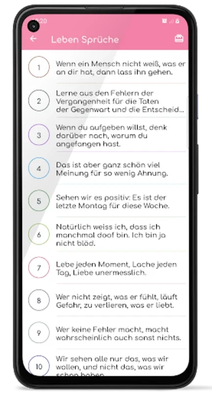 Sprüche Leben for Android - Discover Life's Wisdom