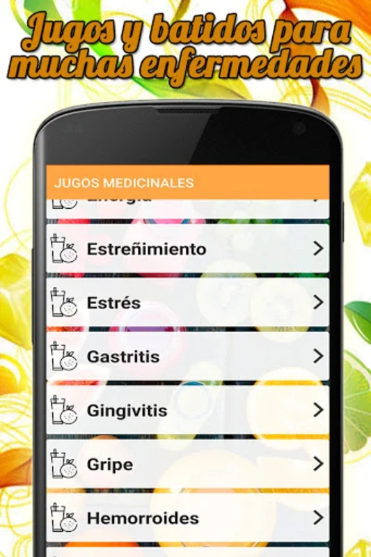 Jugos naturales y medicinales for Android: Boost Your Health