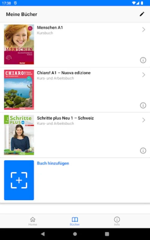 Hueber Media for Android: Seamless Learning Experience