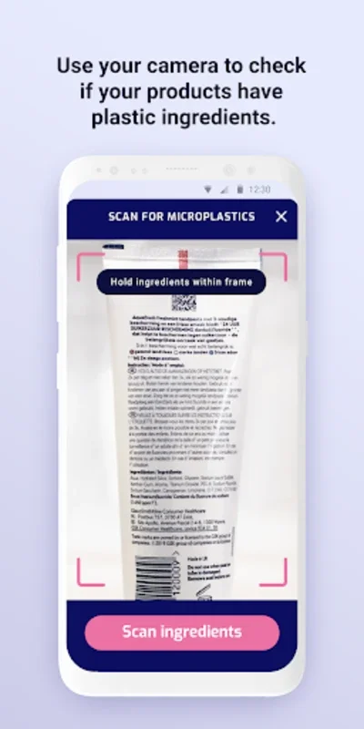 Beat the Microbead for Android: Scan Cosmetics for Microplastics