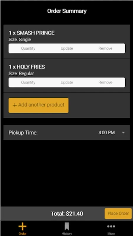 Reburger for Android: Order Burgers with Ease