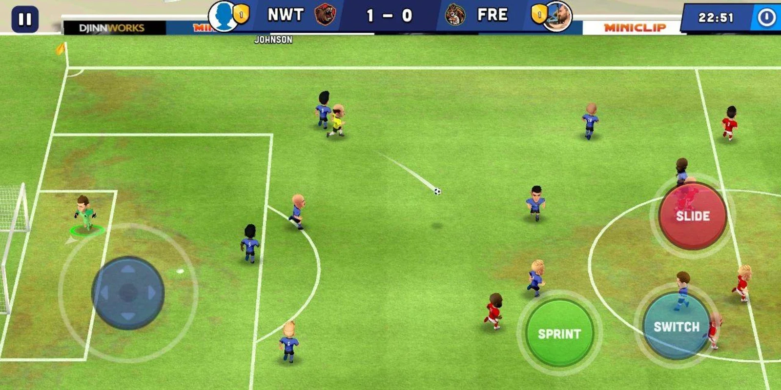 Mini Football for Android - Intense Soccer with Tiny Players