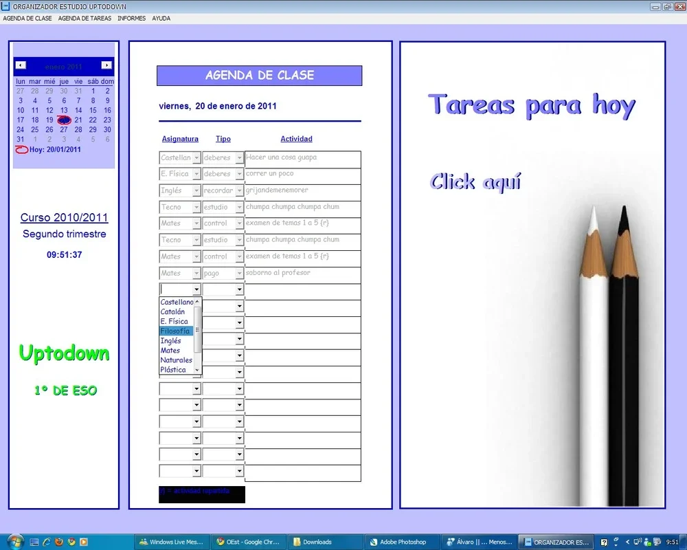 Organizador de Estudios Escolares for Windows - Streamline Your Studies