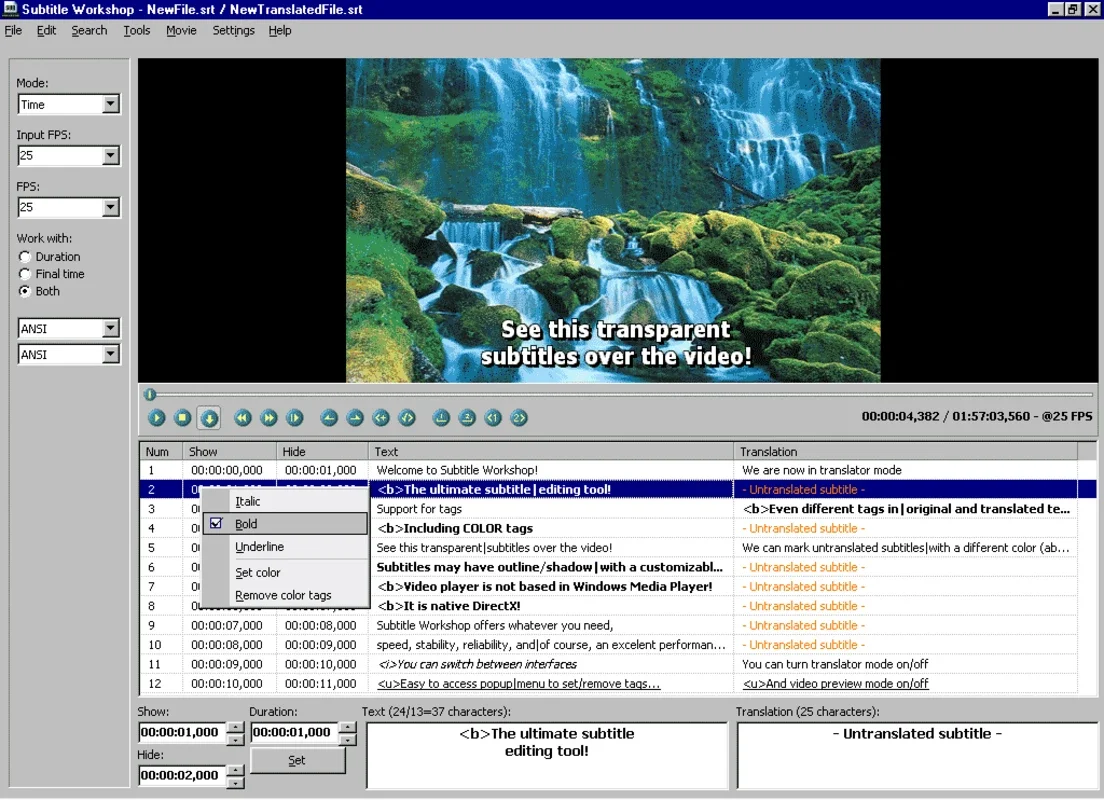 Subtitle Workshop for Windows - Free Download from AppHuts