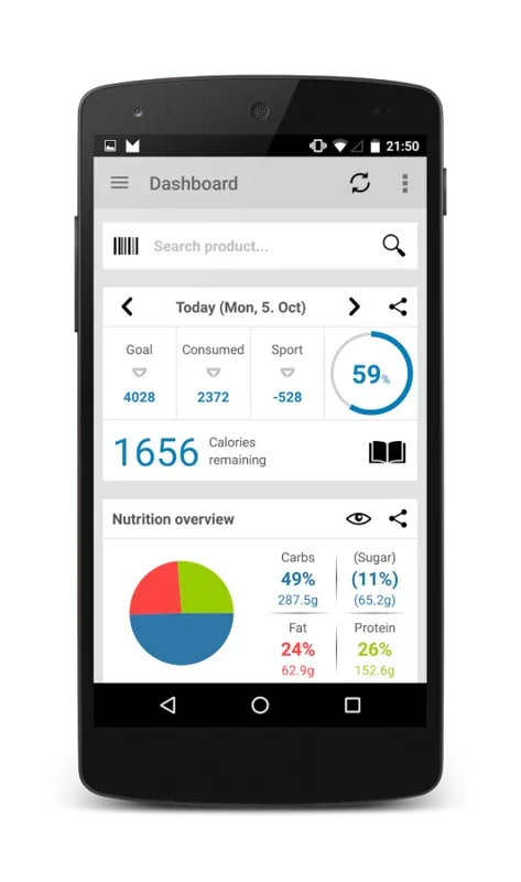 FDDB Extender for Android - Manage Fitness & Nutrition