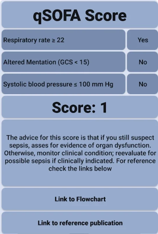 qSOFA Score Calculator for Android: Efficient Sepsis Risk Assessment