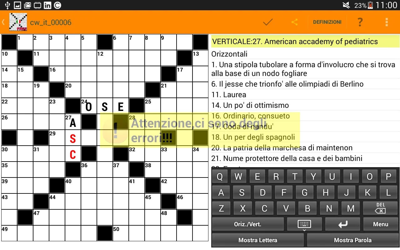 Cruciverba in Italiano Gratis for Android - No Downloading Required