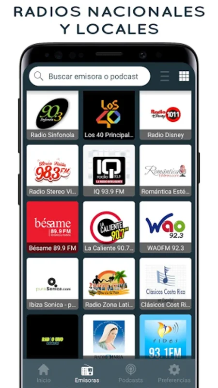 Radios de Costa Rica Online for Android - Stream 200+ Stations