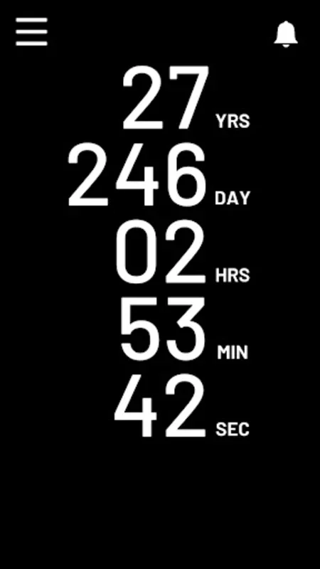 Countdown to death. I know how for Android - Engaging Time Tracker