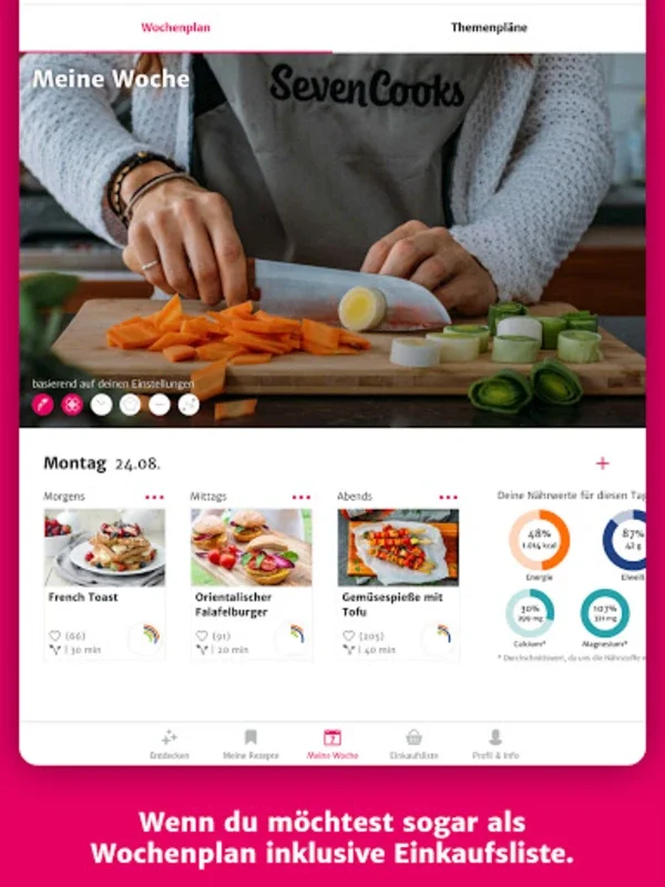 SevenCooks: Rezepte & Kochen for Android - Healthy Recipes & Meal Planning