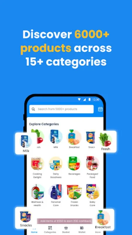 Milkbasket for Android - Hassle - Free Grocery Delivery